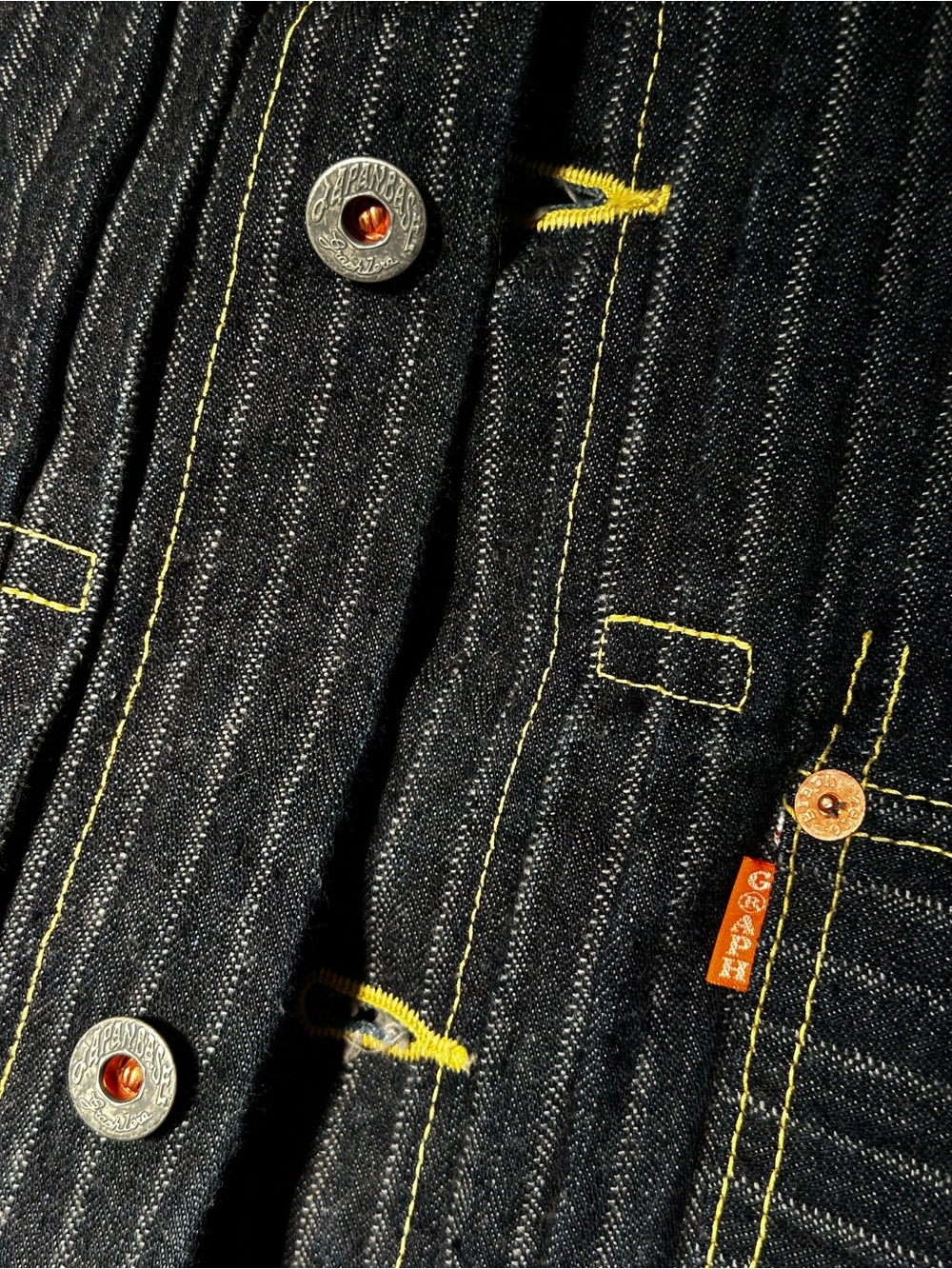 Graphzero Herringbone Selvedge Denim Jacket - Picture 4 of 12